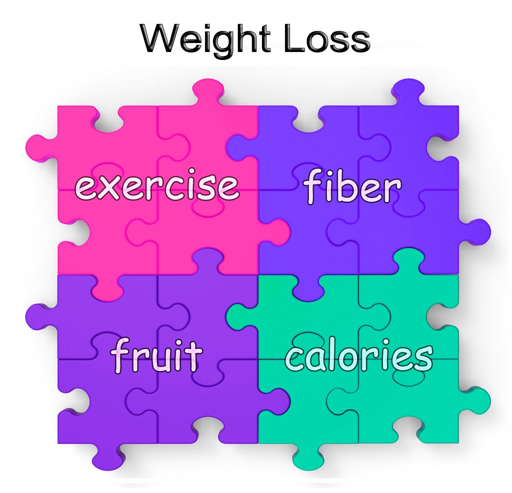 Weight Loss Puzzle Shows Exercise, Fiber, Fruit And Calories