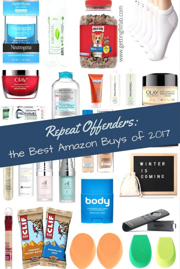 First post of my January series! Repeat Offenders, the best Amazon Buys of 2017! As an avid Amazon shopper, I have a few favorites that I always repurchase. Check my blog post for my favorites, see if any of yours made my list! #GFFRepeatOffenders