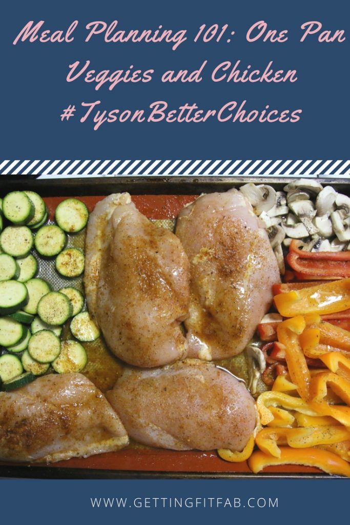 #ad| Need a new recipe for meal planning this week? Check out my One Pan Veggies and Chicken dish! You can make this as either chicken fajitas or chicken and veggies, to add either quinoa or rice! #TysonBetterChoices #SamsClub