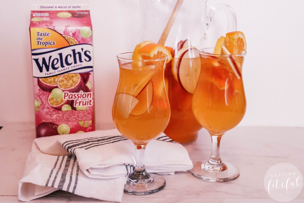 #ad| Are you channeling Summertime like I am?! If we take all of our collective thoughts and will warmer weather to come it'll come! Plus these two delicious drinks I made with Welch's Refrigerated Cocktail in Passion Fruit. #Welchs #Drinks #Cocktails