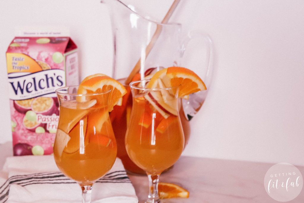 #ad| Are you channeling Summertime like I am?! If we take all of our collective thoughts and will warmer weather to come it'll come! Plus these two delicious drinks I made with Welch's Refrigerated Cocktail in Passion Fruit. #Welchs #Drinks #Cocktails