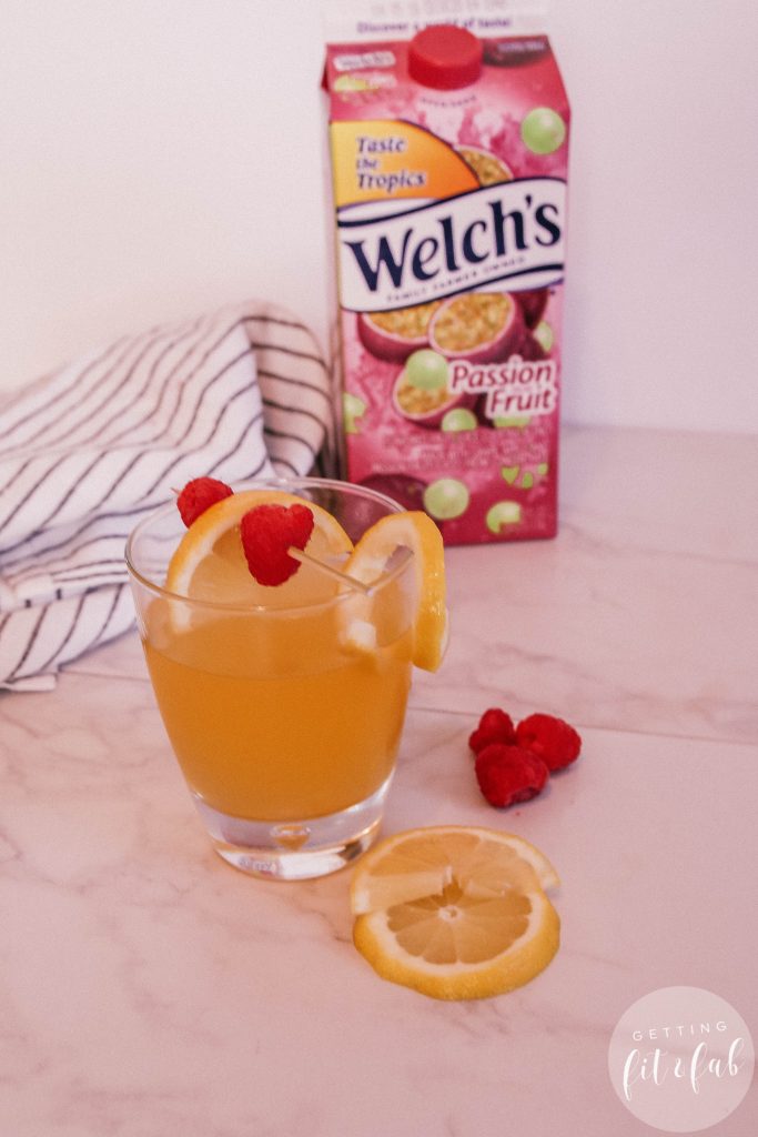 #ad| Are you channeling Summertime like I am?! If we take all of our collective thoughts and will warmer weather to come it'll come! Plus these two delicious drinks I made with Welch's Refrigerated Cocktail in Passion Fruit. #Welchs #Drinks #Cocktails