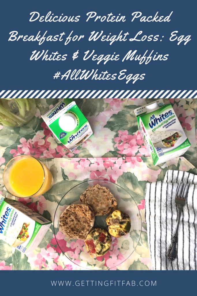 #ad| Looking for a delicious protein packed breakfast, that can help you meet your health and fitness goals? I have the perfect breakfast for you! These egg whites & veggie muffins can be prepped in advance and even frozen for future use! #AllWhitesEggs