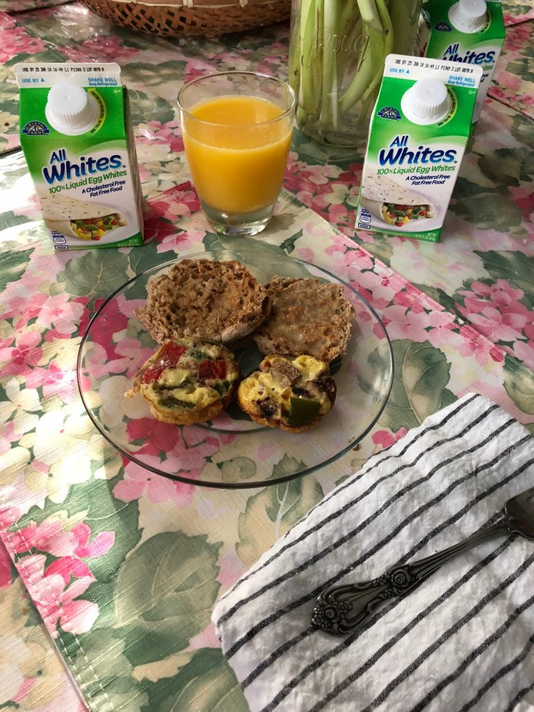 #ad| Looking for a delicious protein packed breakfast, that can help you meet your health and fitness goals? I have the perfect breakfast for you! These egg whites & veggie muffins can be prepped in advance and even frozen for future use! #AllWhitesEggs