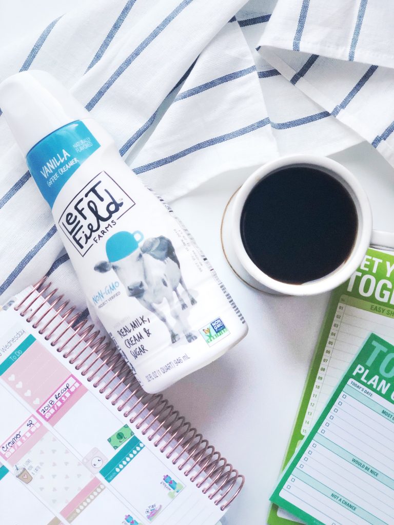 #ad| I'm sharing the 5 Ways to Have a Productive Morning! Being a blogger, VA and having a fulltime job, my mornings are the time I get things done! @LeftFieldFarms helps me keep on my wellness goals & enjoying my morning coffee! #LeftFieldFarms