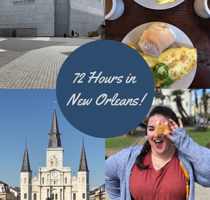 A long awaited post is finally live! Spending 72 hours in New Orleans, our day to day itinerary. We jam packed a lot in three days, and I love what we were able to see and do! If you're heading to New Orleans, check out my post! #OneTimeInNOLA