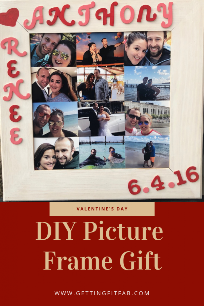 I've made a DIY Picture Frame for CA this Valentine's Day! You can easily make on yourself for any holiday, celebration, or anniversary! #ValentinesDayGift