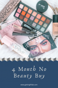 New Year, NO BUY! An influencer "influenced" by a beauty blogger to go on a 4 month Makeup no buy! Check it out!
