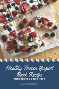 Healthy Frozen Yogurt Bark Recipe-