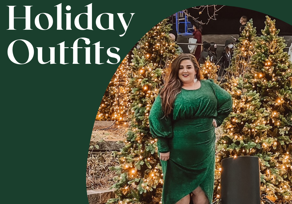 Holiday glam + casual holiday outfits for the upcoming holidays! This year doesn't mean that you can't glam up or get comfy! #HolidayOutfits