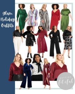 Holiday glam + casual holiday outfits for the upcoming holidays! This year doesn't mean that you can't glam up or get comfy! #HolidayOutfits