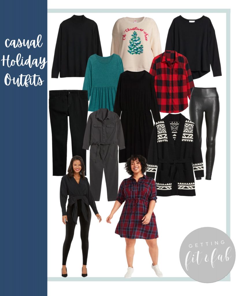 Holiday glam + casual holiday outfits for the upcoming holidays! This year doesn't mean that you can't glam up or get comfy! #HolidayOutfits